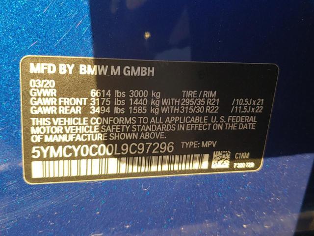 2020 BMW X6 M - 5YMCY0C00L9C97296