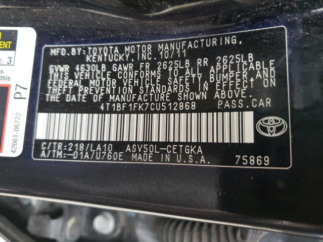 VIN JTHBF5C25D5187678 2013 Lexus IS, 250 no.12