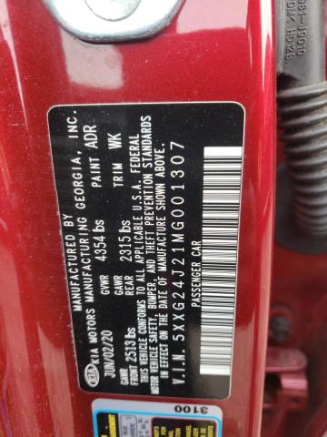 2021 KIA K5 LX - 5XXG24J21MG001307