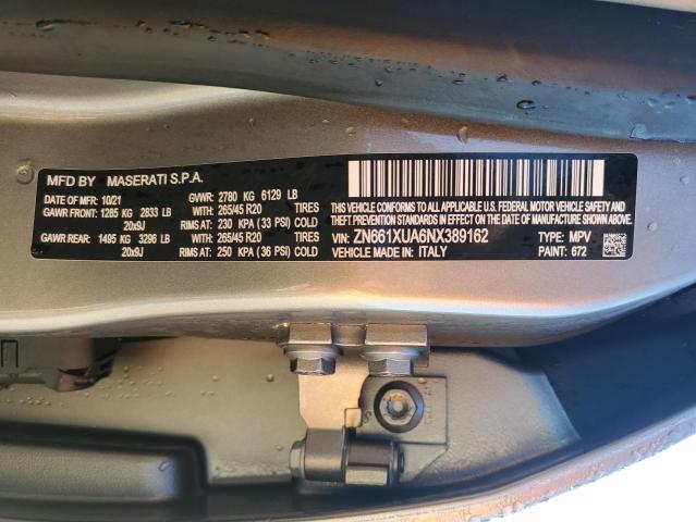 2022 MASERATI LEVANTE BA - ZN661XUA6NX389162