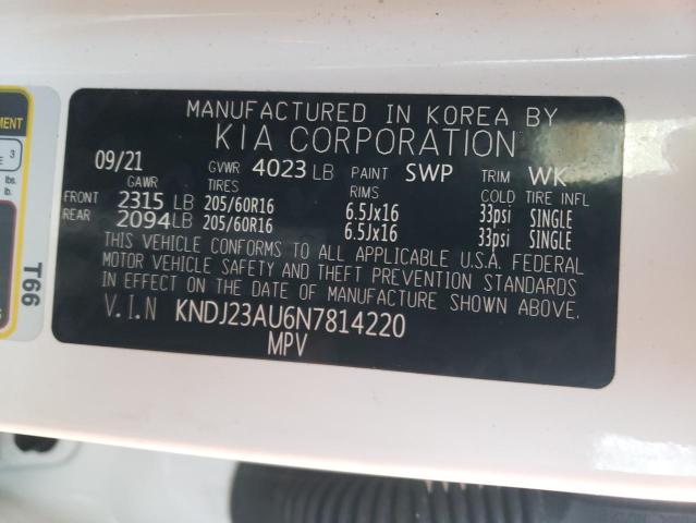 KNDJ23AU6N7814220 KIA SOUL LX