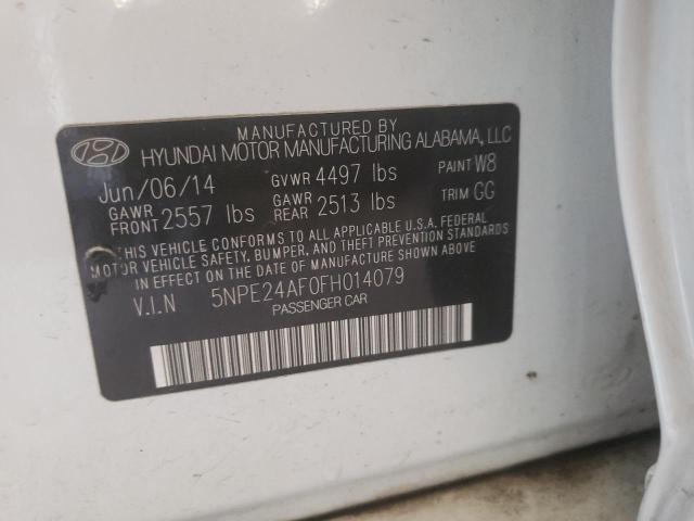 2015 HYUNDAI SONATA SE 5NPE24AF0FH014079