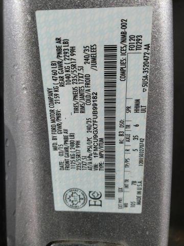 2015 FORD ESCAPE SE - 1FMCU9GX7FUB99182