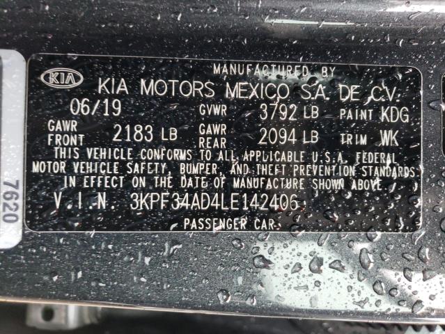2020 KIA FORTE GT L - 3KPF34AD4LE142406