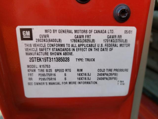 2GTEK19T311385028 GMC New Sierra K1500
