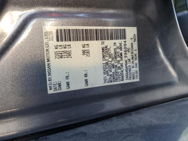 2017 NISSAN MAXIMA 3.5 - 1N4AA6AP6HC396094