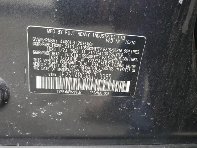 JF2SHABC9BH713385 Subaru Forester 2.5x