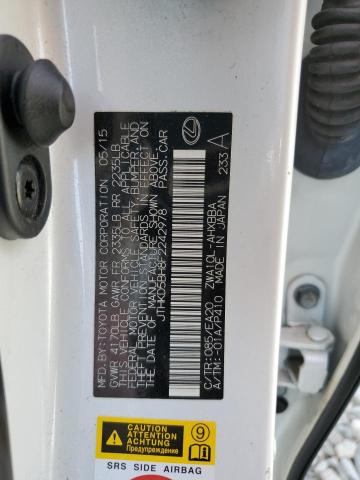 2015 LEXUS CT 200 H JTHKD5BH8F2242978