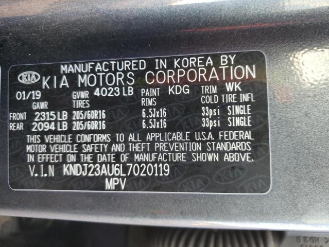 KNDJ23AU6L7020119 KIA SOUL LX