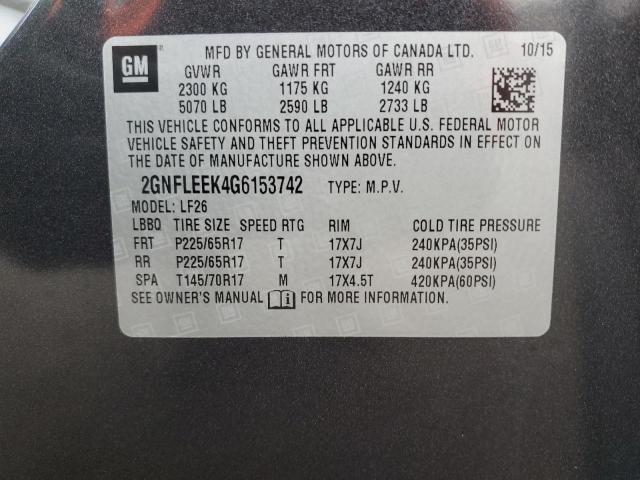 2016 CHEVROLET EQUINOX LS 2GNFLEEK4G6153742