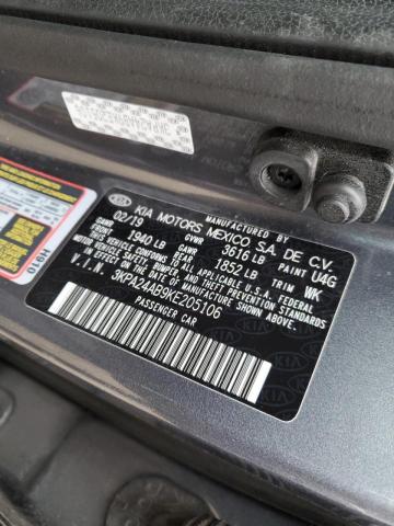 3KPA24AB9KE205106 KIA RIO S