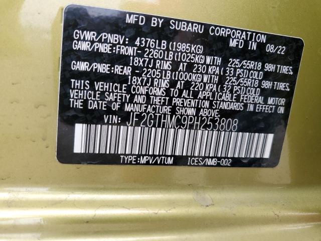 JF2GTHMC9PH253808 Subaru Crosstrek Limited