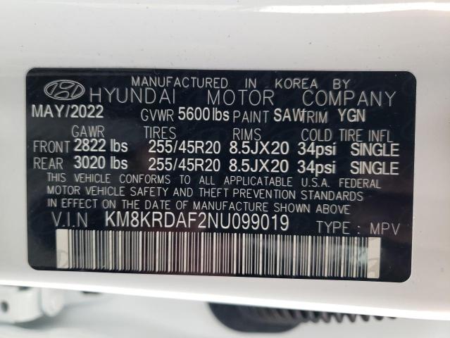 2022 HYUNDAI IONIQ 5 LI KM8KRDAF2NU099019