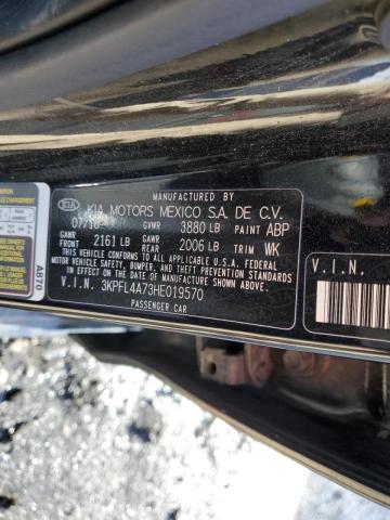 3KPFL4A73HE019570 KIA FORTE LX