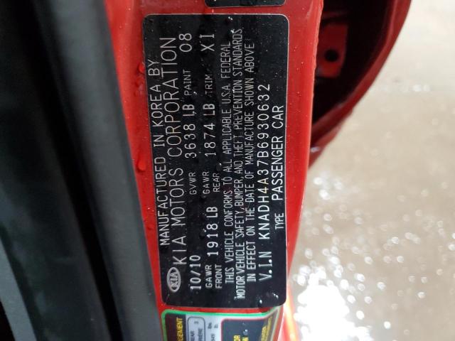 KNADH4A37B6930632 KIA Rio