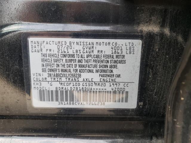 3N1AB8CVXLY266238 Nissan SENTRA SV