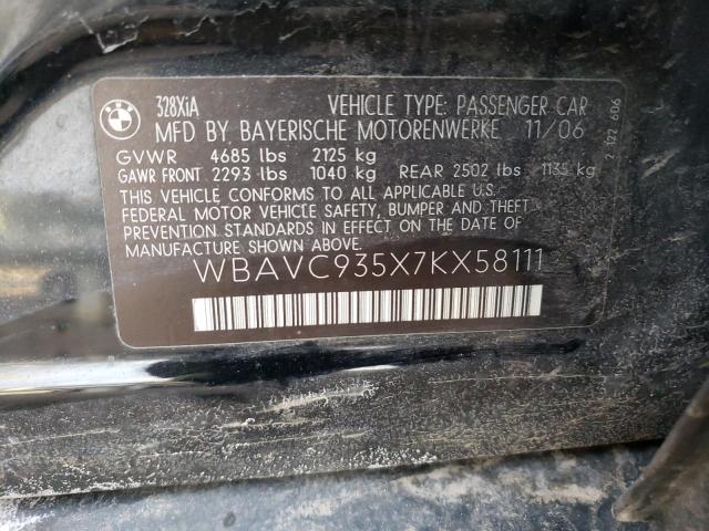 WBAVC935X7KX58111 BMW 328 XI