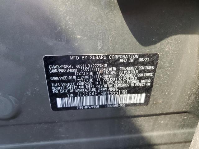 JF2SKAFC9MH565138 Subaru Forester Premium