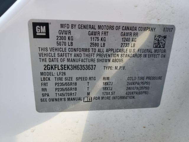 2GKFLSEK3H6353637 GMC Terrain Sle