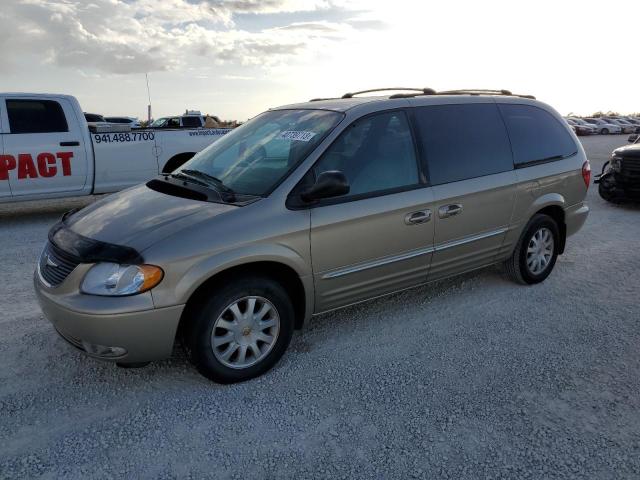 Chrysler Town & Country LXI salvage cars for sale: 2002 Chrysler Town & Country LXI