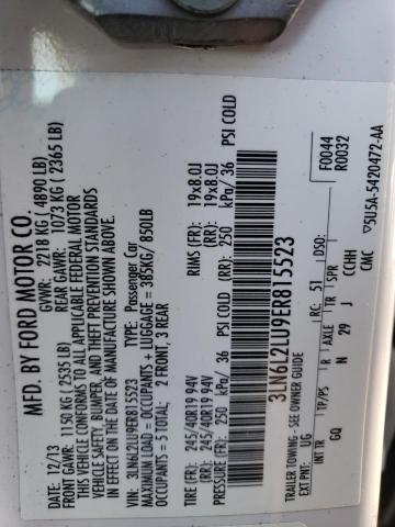 3LN6L2LU9ER815523 Lincoln MKZ HYBRID