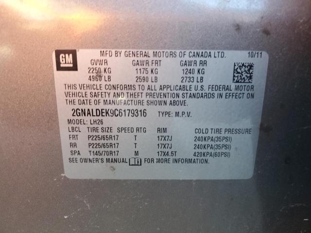2GNALDEK9C6179316 Chevrolet Equinox