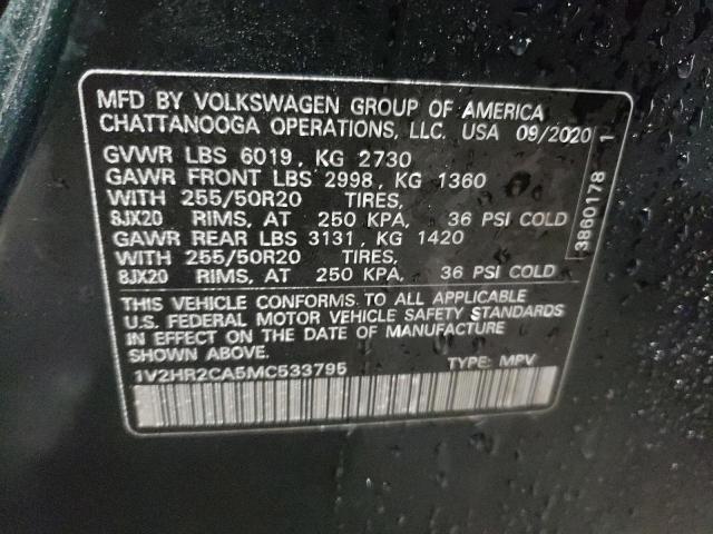 2021 VOLKSWAGEN ATLAS SE - 1V2HR2CA5MC533795