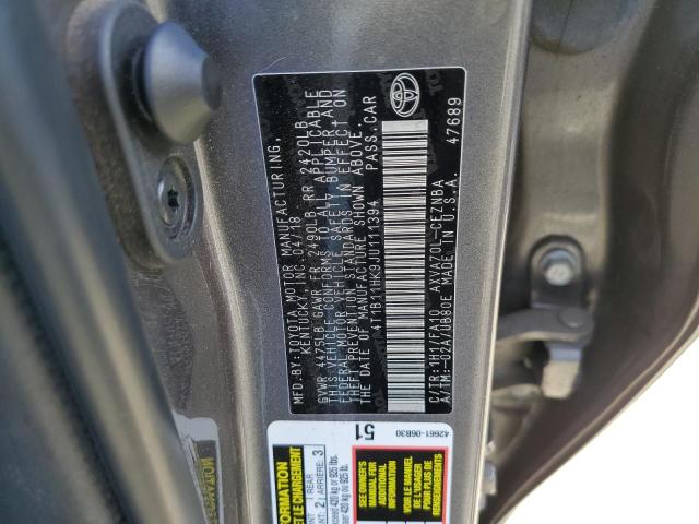 2018 TOYOTA CAMRY L - 4T1B11HK9JU111394