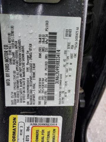 3LN6L2G99ER833414 Lincoln MKZ
