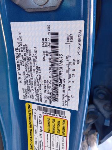 2020 FORD FUSION TIT - 3FA6P0D96LR176043