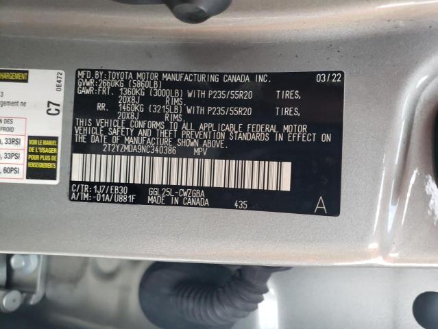 2022 LEXUS RX 350 F-S - 2T2YZMDA9NC340386
