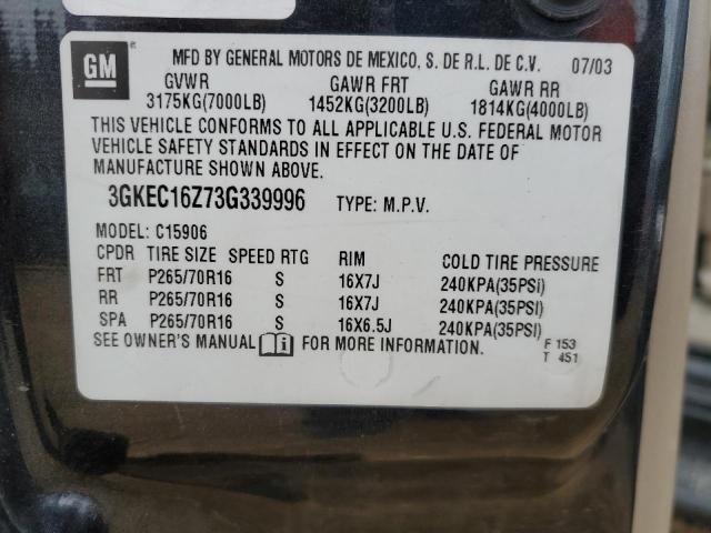 3GKEC16Z73G339996 GMC Yukon Xl C1500