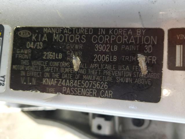 KNAFZ4A84E5075626 KIA Forte