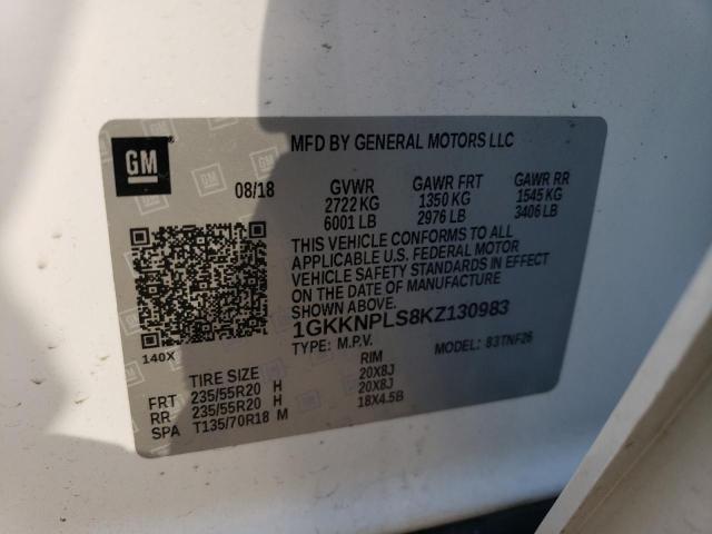 1GKKNPLS8KZ130983 GMC Acadia Denali