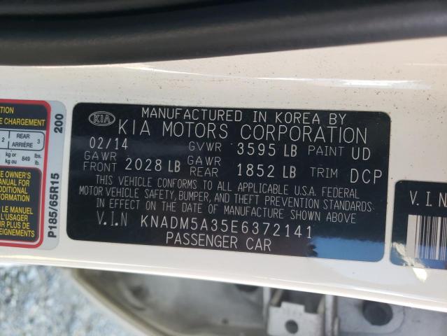 KNADM5A35E6372141 KIA RIO LX