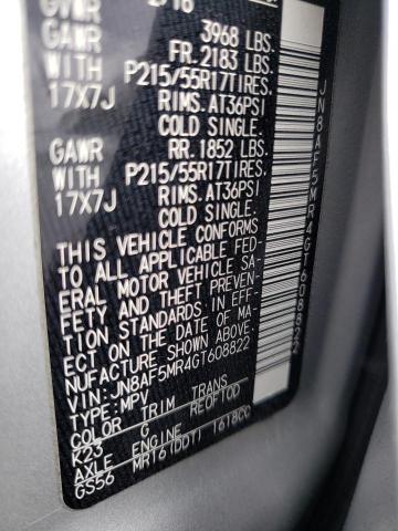 2016 NISSAN JUKE S - JN8AF5MR4GT608822