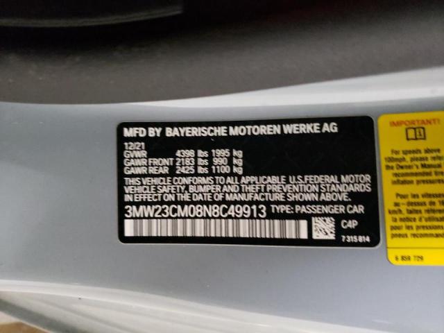2022 BMW 230I - 3MW23CM08N8C49913