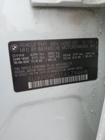 5UXFG8C52ALZ94418 BMW X6 Xdrive50i