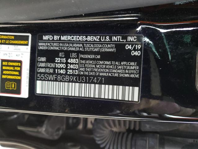 2019 MERCEDES-BENZ C 63 AMG - 55SWF8GB9KU317471