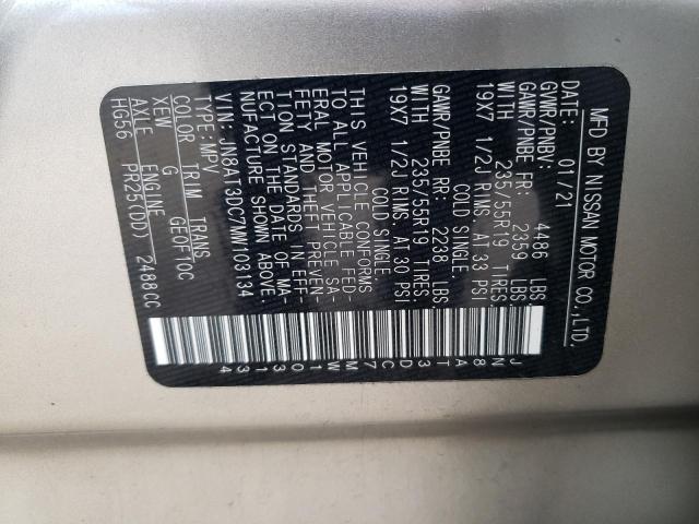 2021 NISSAN ROGUE PLAT - JN8AT3DC7MW103134