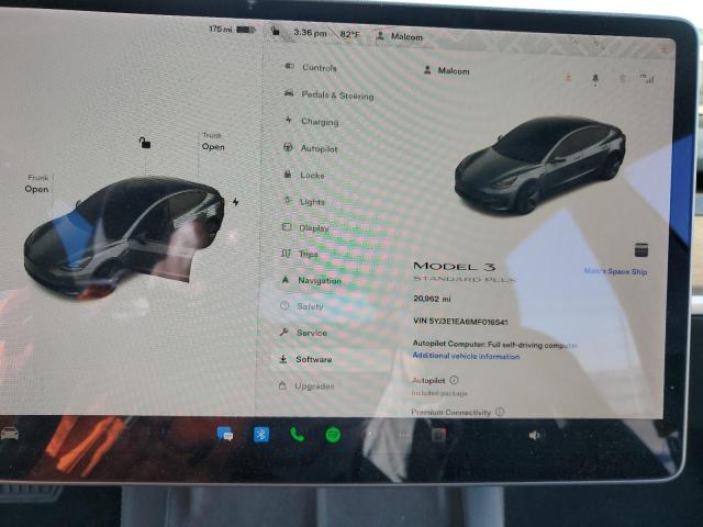 5YJ3E1EA6MF016541 Tesla MODEL 3