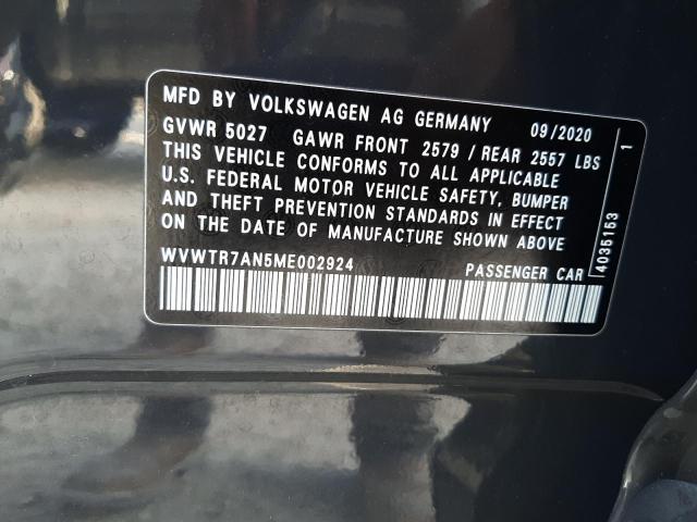 2021 VOLKSWAGEN ARTEON SEL - WVWTR7AN5ME002924
