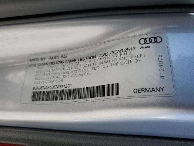 2019 AUDI A4 PREMIUM - WAUENAF48KN001231