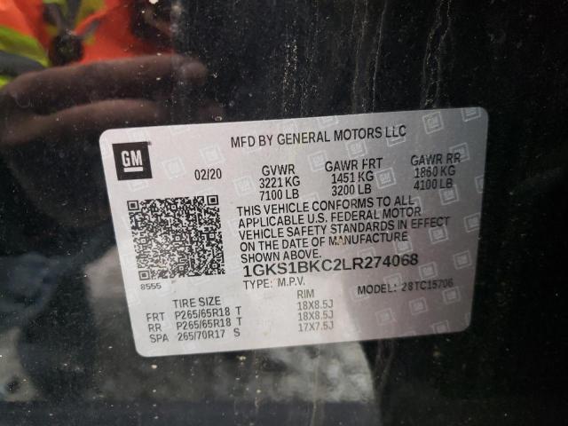 1GKS1BKC2LR274068 GMC YUKON SLT
