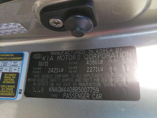 KNAGM4AD8B5007759 KIA OPTIMA HYBRID