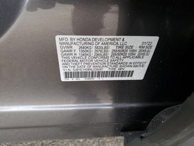 2022 ACURA MDX A-SPEC - 5J8YE1H08NL039067