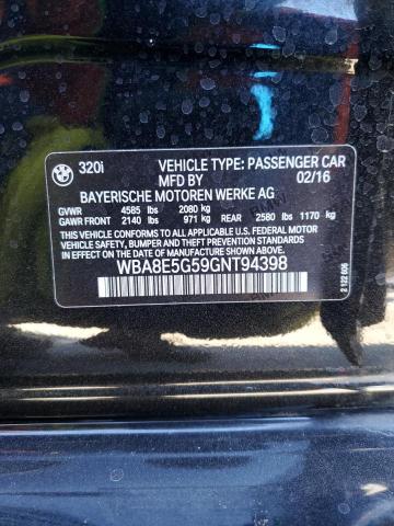 WBA8E5G59GNT94398 BMW 320 XI