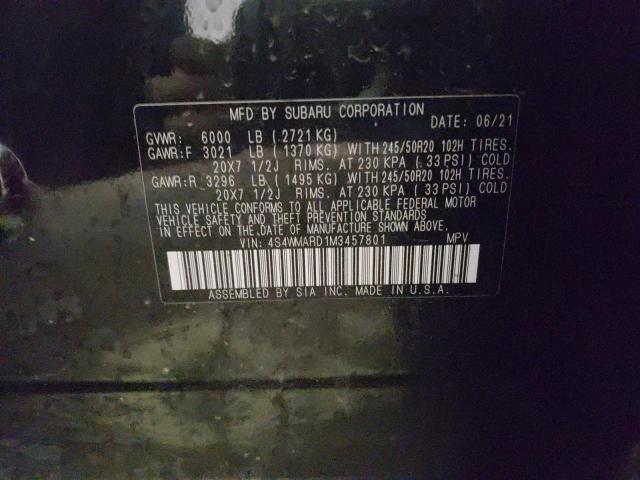 4S4WMARD1M3457801 Subaru Ascent Touring