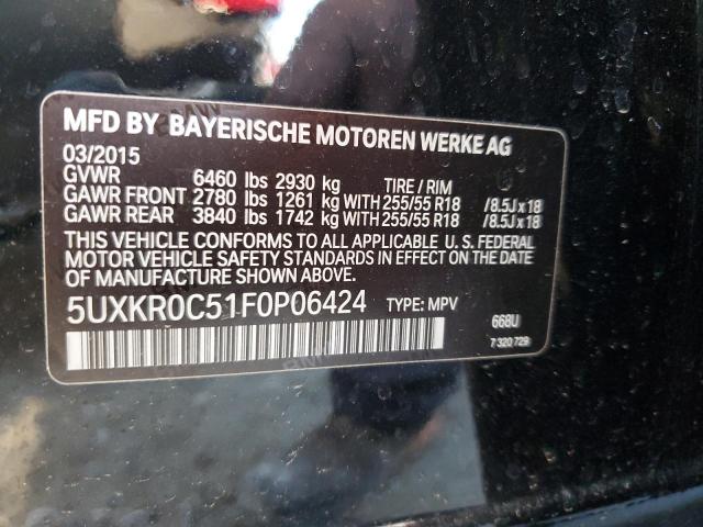 5UXKR0C51F0P06424 BMW X5 Xdrive35i