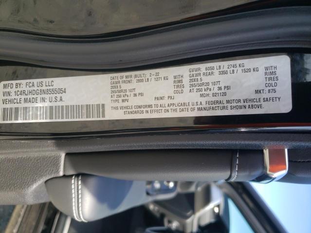 1C4RJHDG8N8555054 Jeep Grand Cherokee Overland